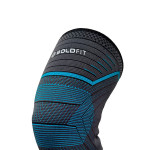 Blue & Black Self Design Knee Support Cap